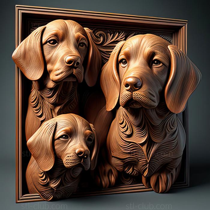 3D model st dogs (STL)